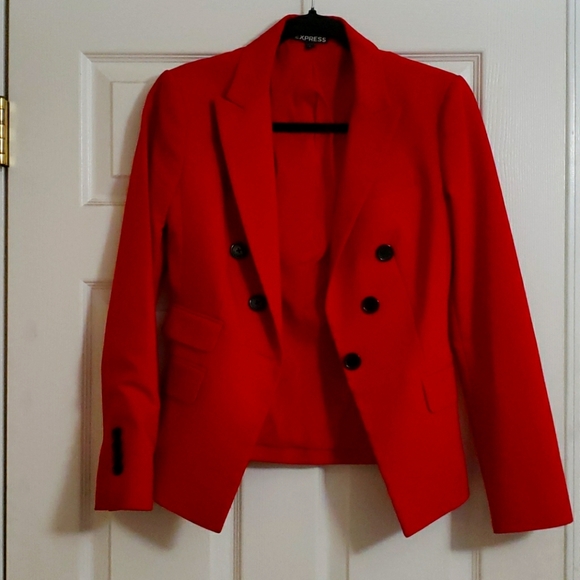 Express Jackets & Blazers - Express Red Work Blazer